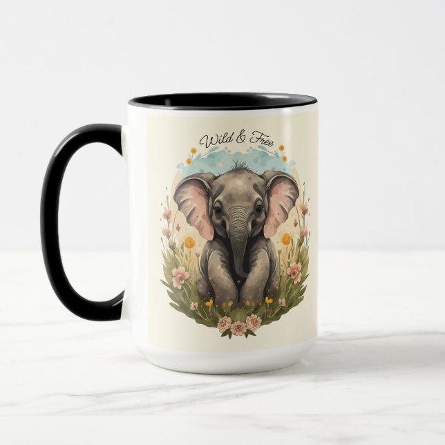 Caneca Beijo-Elefante Cachorro Febre (Esquerda)