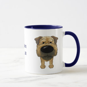 Caneca Beira grande Terrier do nariz