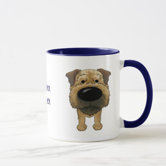 Caneca Beira grande Terrier do nariz (Direita)