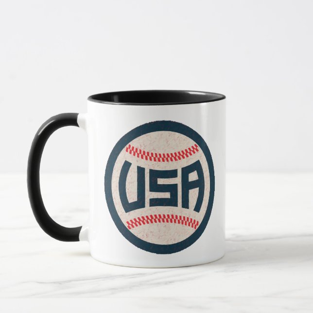 Caneca Beisebol da Equipe EUA (Esquerda)