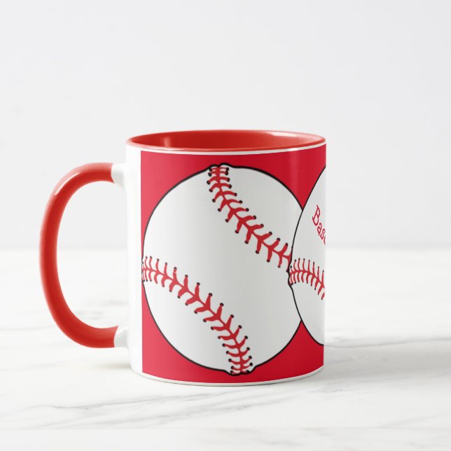 Caneca Beisebol Mãe Ringer Mug (Esquerda)