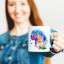 Bela Arte para Papagaio Cita Mug