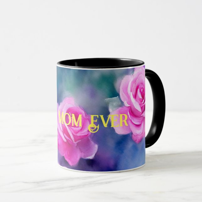 Caneca Bela Coleção de Tendências Rosa Rosa Rosa Rosa, Co (Frente Esquerda)