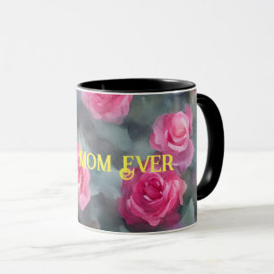 Caneca Bela Coleção Popular de Rosas Rosa-Cana-de-Água