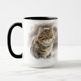 CANECA BELA COR DE ÁGUA RODADA MESA POR GATO