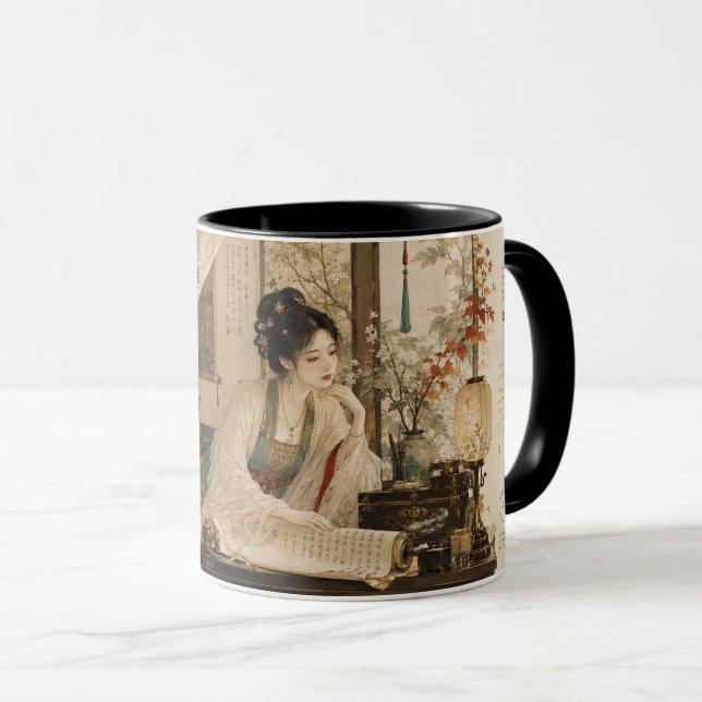 Caneca Bela Melancólica Erudita Refinada. (Frente Esquerda)