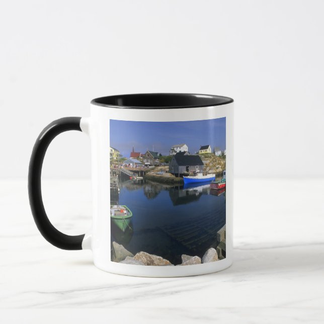 Caneca Bela vila de Peggy's Cove com porto (Esquerda)