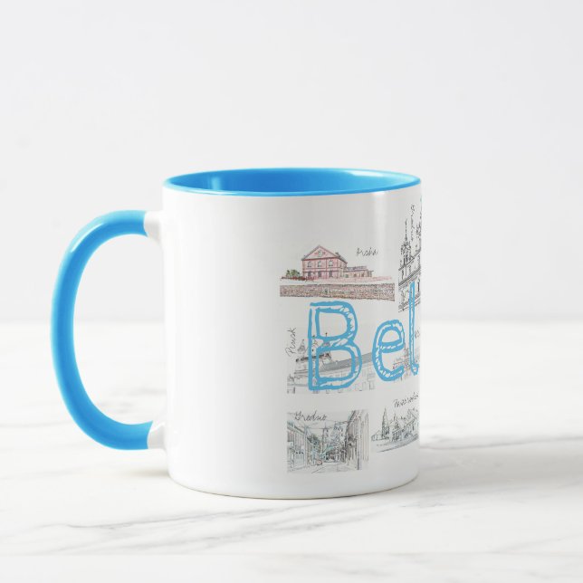 Caneca Belarus Minsk Brest Architecture Coffee Mug Cup (Esquerda)