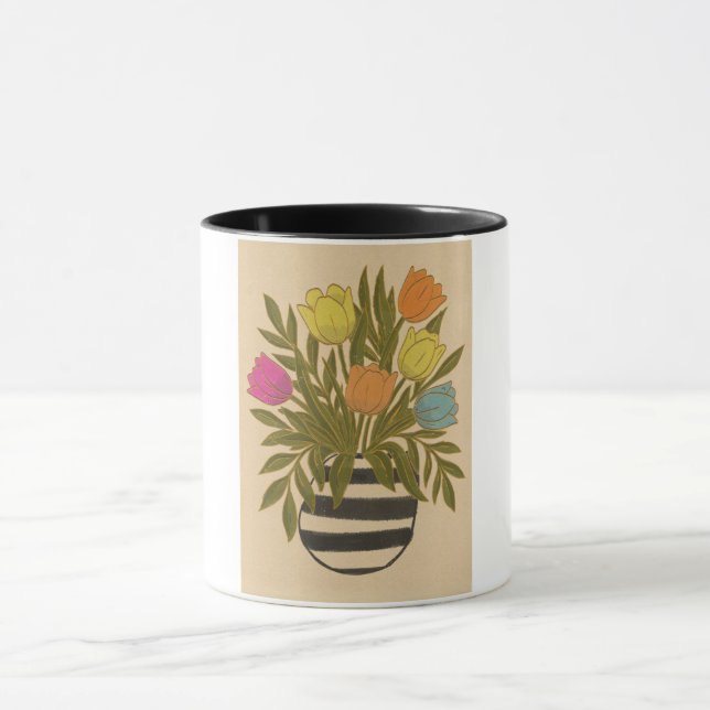 Caneca Belas Tulipas Vintage (Centro)