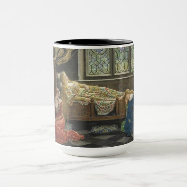 Caneca Beleza adormecida (por John Collier) (Centro)