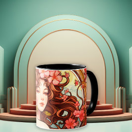 Caneca Beleza Art Nouveau de Vinhas Sussurrantes