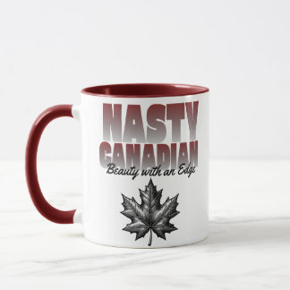 Caneca Beleza Canadiana com Folha de Mapas e Bordas