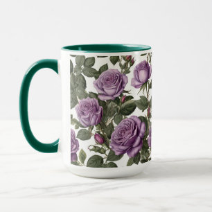 Caneca "Beleza do Eterno: Rosas de visões provinciais rox