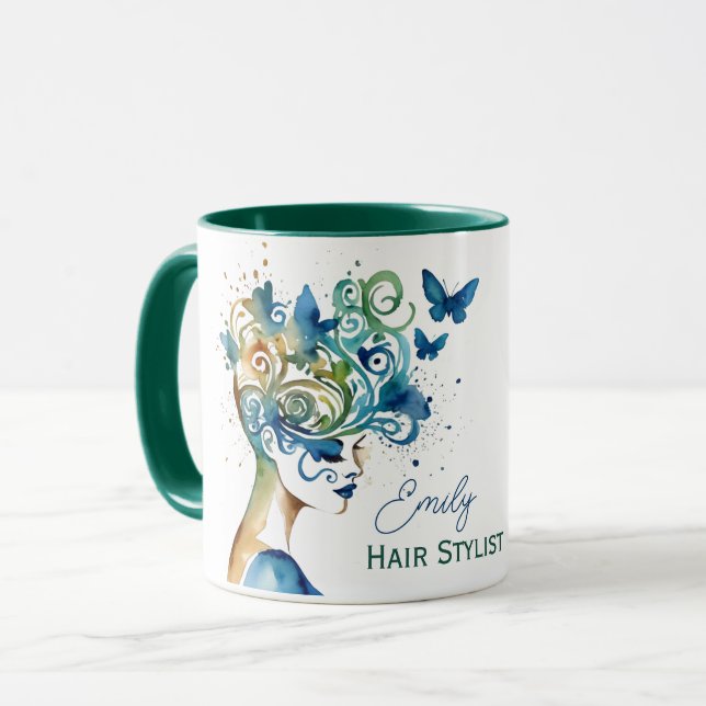 Caneca Beleza Essencial Salão de Beleza Artística (Frente Esquerda)