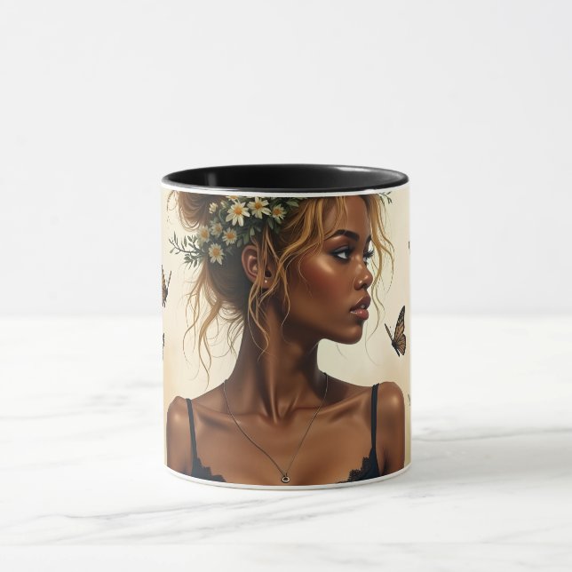 Caneca Beleza Etérea em Flor (Centro)