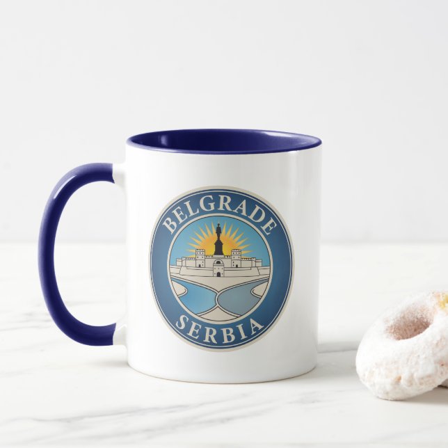 Caneca Belgrado Sérvia Europa Oriental (Com Donut)