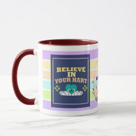 Caneca Believe in Your Heart Personalized Mug – Colorful
