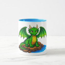 Caneca Belo dragão verde