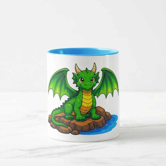 Caneca Belo dragão verde (Centro)