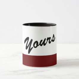 Caneca Belo e branco vermelho preto