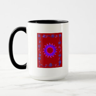Caneca Belo Incrível Motif Mehndi Maroon Art.