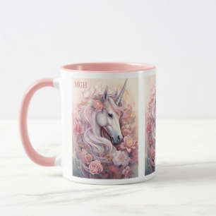 Caneca Belo Monograma Personalizado do Unicórnio