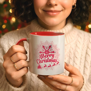 Caneca Belo Noel Neve Floco MUG