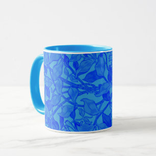 Caneca Belo Padrão de Besteira Azul de W. Morris