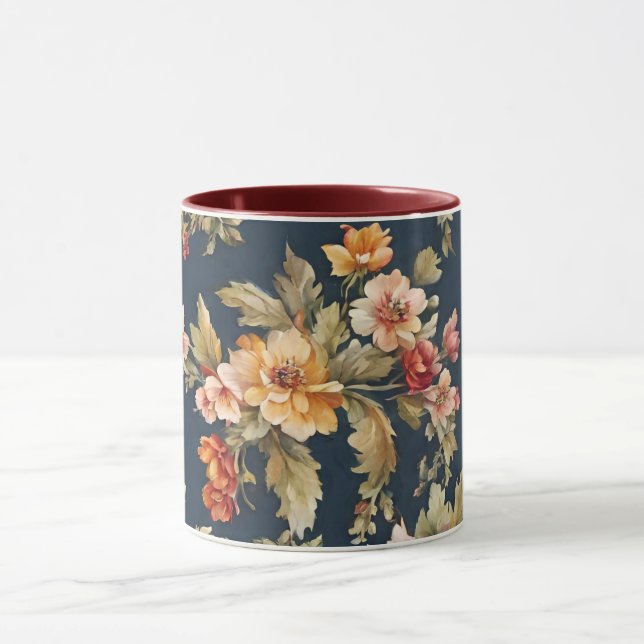 Caneca Belo Padrão Floral Italiano (Centro)