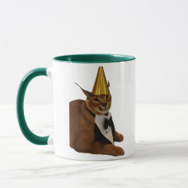 Caneca Belo Presente de Aniversário do Grande Floppa Gato