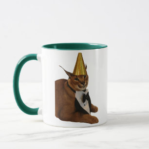 Caneca Belo Presente de Aniversário do Grande Floppa Gato