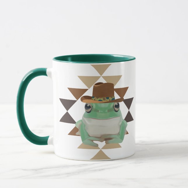 Caneca Belo Sapo Ocidental Com Chapéu De Cowboy (Esquerda)