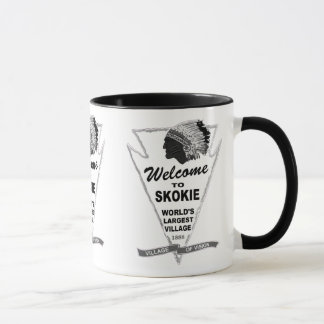 Caneca Bem-vindo a Skokie, Illinois