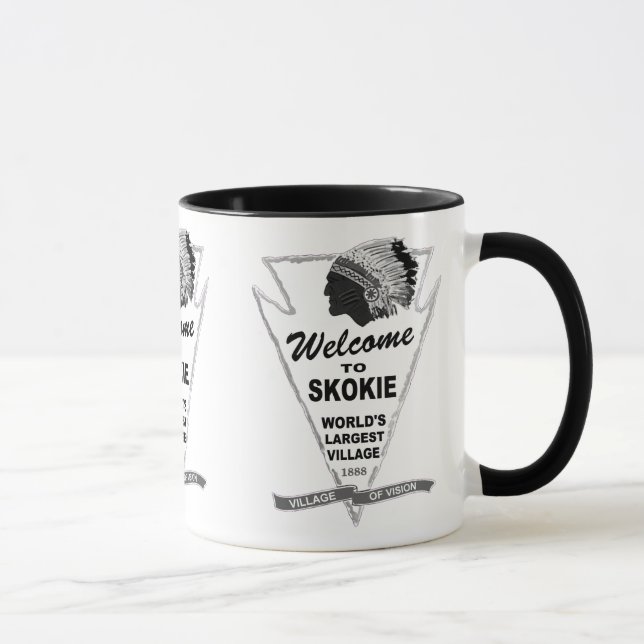 Caneca Bem-vindo a Skokie, Illinois (Direita)