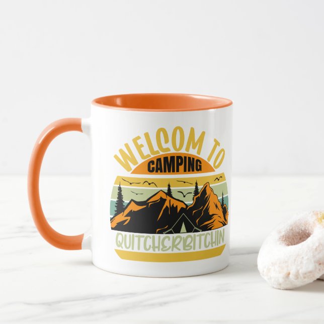 Caneca  Bem-vindo ao Camp Quitcherbitchin Mug (Com Donut)
