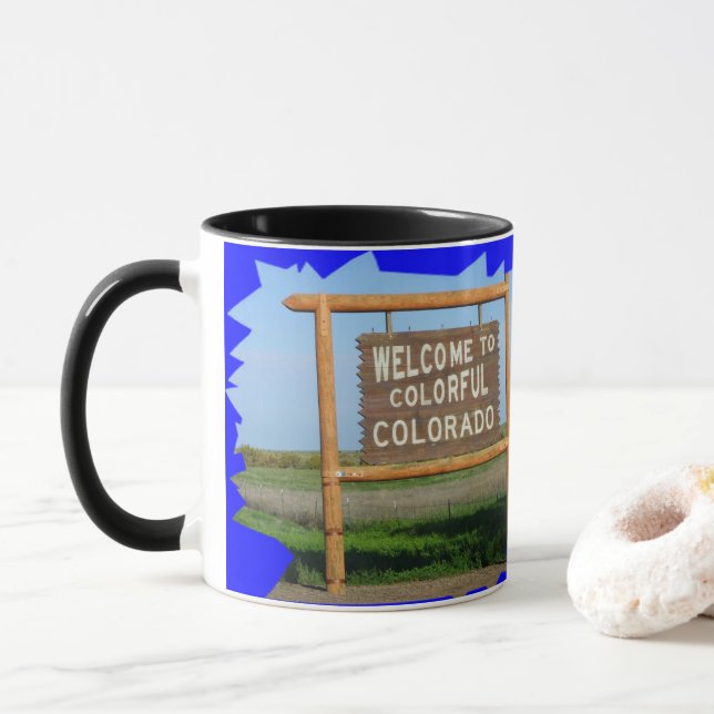 Caneca Bem-vindo ao Colorful Colorado Coffee Mug (Com Donut)