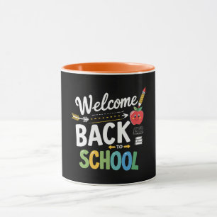 Caneca Bem-vindo de Volta à Escola Primeiro Dia de Aula P