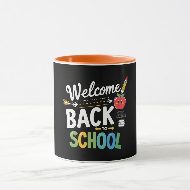 Caneca Bem-vindo de Volta à Escola Primeiro Dia de Aula P (Centro)