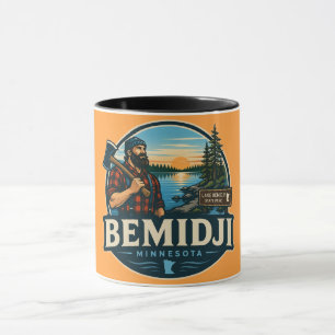 Caneca Bemidji Minnesota Paul Bunyan Rústico Northwoods