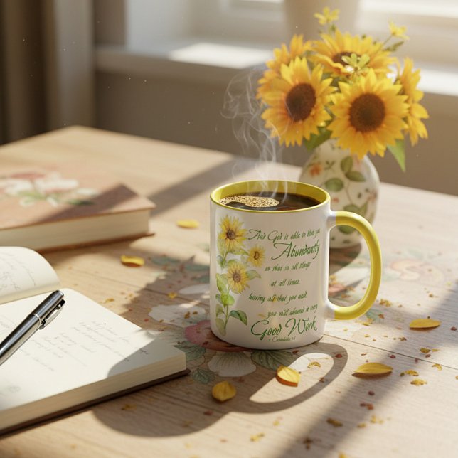 Caneca Bênçãos abundantes (Criador carregado)