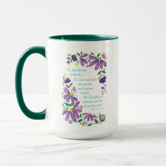 Caneca Bênçãos Escrituras Números 6:24-26
