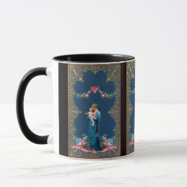 Caneca Bendada Virgem Maria Jesus Vintage Católica