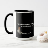 Benjamin Franklin Citação sobre a rebelião
