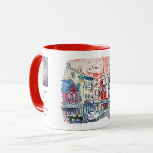Caneca Berlim Oriental Pintura Feliz / Artista Larry Lere