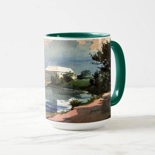 Caneca Bermudas, Salt Kettle trabalho de arte (Frente Esquerda)