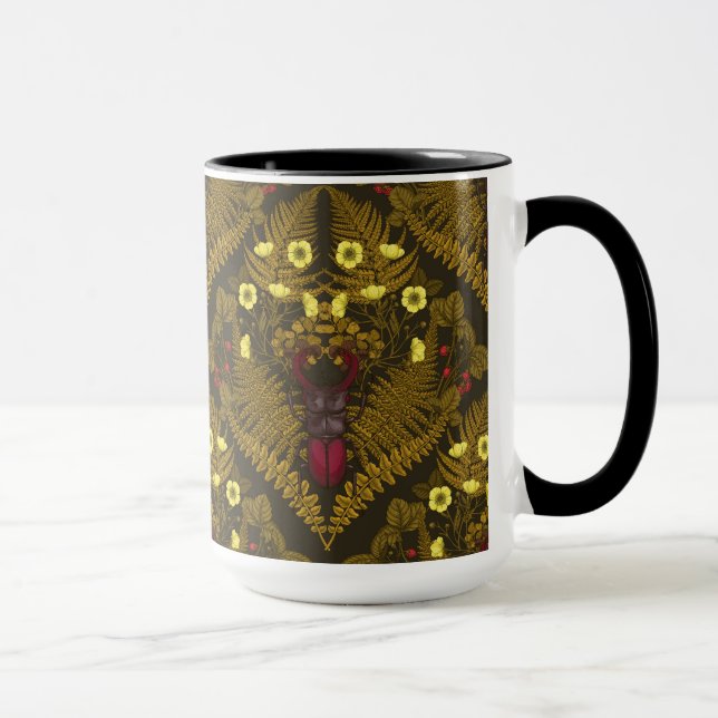 Caneca Besouro-veado e samambaias (Direita)