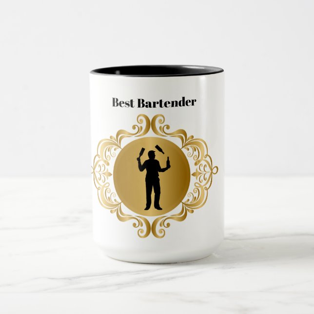 Caneca Best Bartender Mug for Male Barman (Centro)