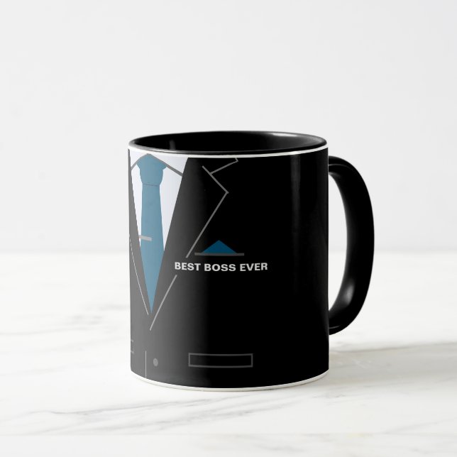 Caneca Best Boss Ever Coffee Mug Your Business Gift (Frente Esquerda)