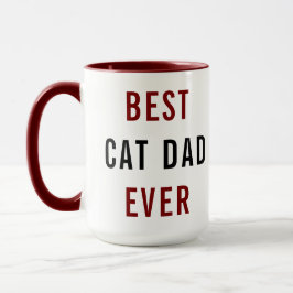 Caneca Best Cat Dad Ever | Custom Father’s Day