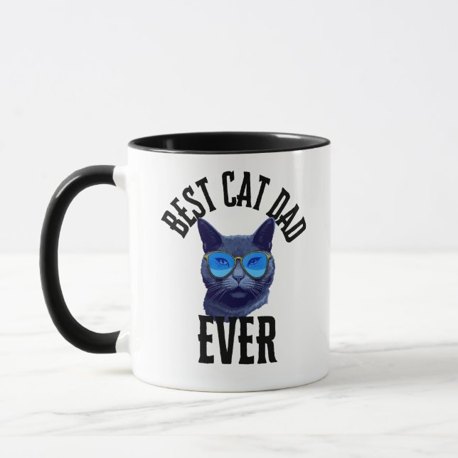 Caneca Best Cat Dad Ever Mug (Esquerda)